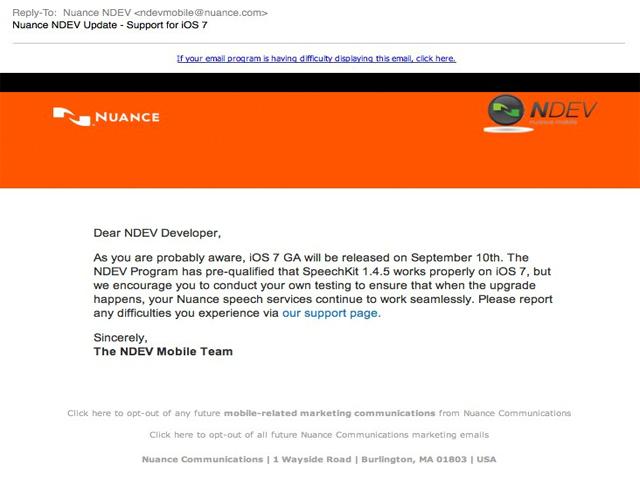 蘋果-iOS7-GA版本--9月10日-發布-郵件截圖