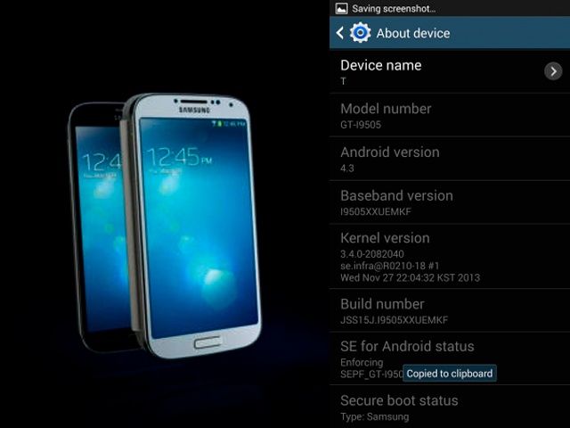 SAMSUNG, GALAXY S4, Android 4.3 Jelly Bean update, Australia