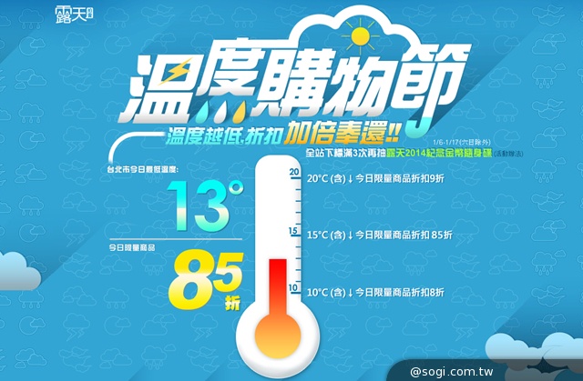 強攻「溫度行銷」商機 露天拍賣「溫度購物節」登場 強攻「溫度行銷」商機 露天拍賣「溫度購物節」登場