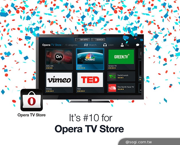 Opera於CES展宣布內嵌Opera TV Store 廠商新增至10家