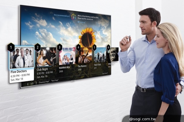 三星2014年全新Smart TV 擴大聲控功能 體感控制升級新增