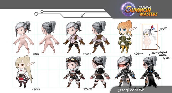 《SUMMON MASTERS》手繪設定圖釋出 中文名稱票選開跑