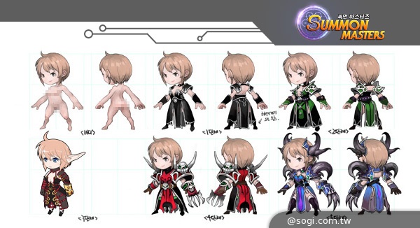 《SUMMON MASTERS》手繪設定圖釋出 中文名稱票選開跑