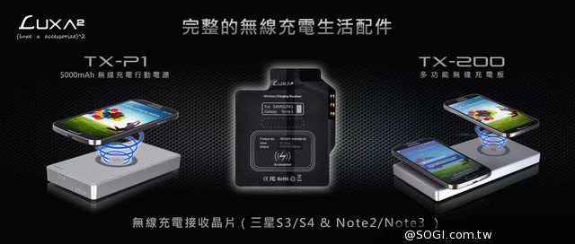 LUXA2納爾莎手機專用「無線充電接收晶片」全新上市