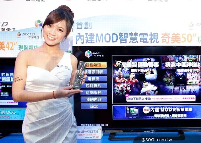 中華電信MOD歡慶10週年 首創內建MOD智慧電視問世 中華電信MOD歡慶10週年 首創內建MOD智慧電視問世