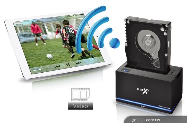 曜越BlacX Urban無線硬碟外接座和TtCloud APP 首度登場