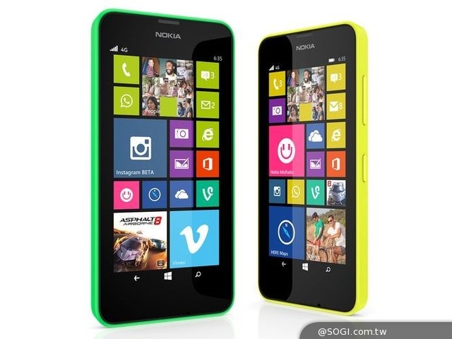 NOKIA Lumia 630雙卡雙待智慧機 微軟Build2014開發者大會亮相