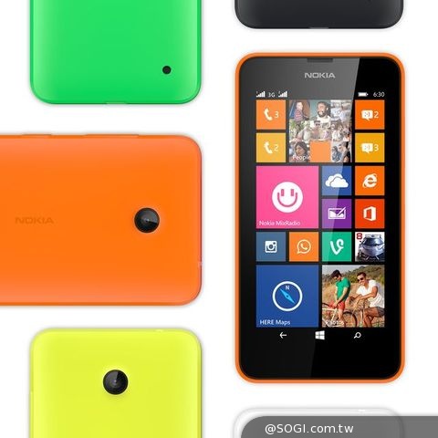 NOKIA Lumia 630雙卡雙待智慧機 微軟Build2014開發者大會亮相