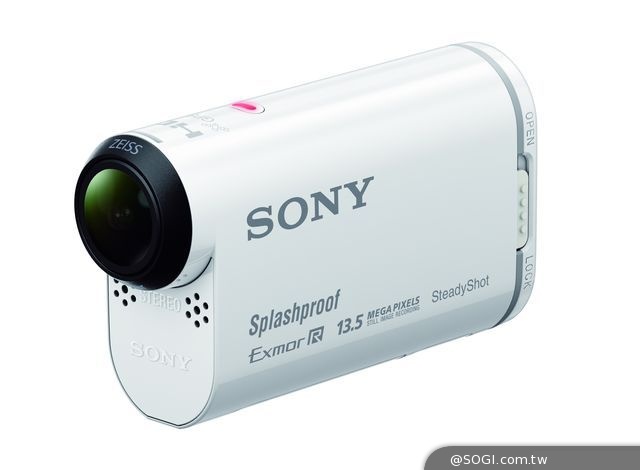 Sony Action Cam運動攝影機HDR-AS100V動態防手震、防潑灑新上市