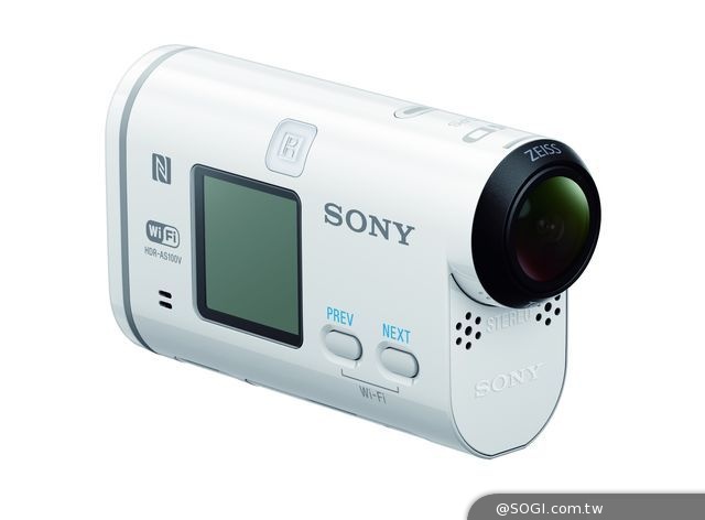 Sony Action Cam運動攝影機HDR-AS100V動態防手震、防潑灑新上市