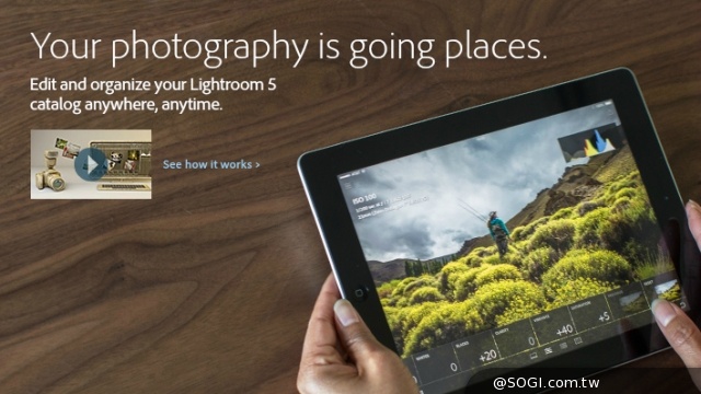 Adobe Lightroom行動裝置版為iPad用戶 提供專業級相片編輯工具