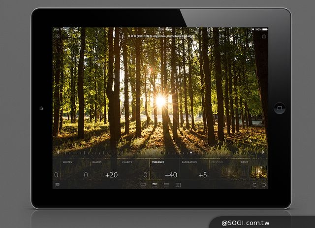 Adobe Lightroom行動裝置版為iPad用戶 提供專業級相片編輯工具
