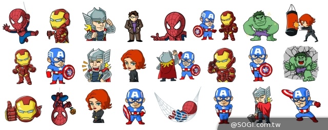 WeChat推出Marvel英雄動態貼圖 限時免費下載 WeChat推出Marvel英雄動態貼圖 限時免費下載