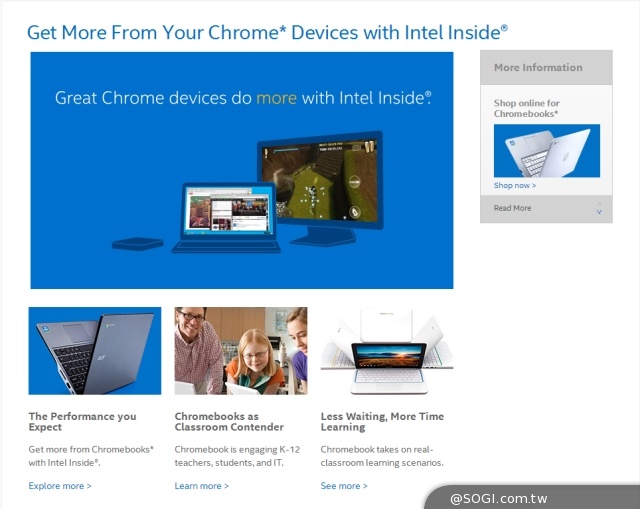 英特爾架構為新款Chrome裝置注入動力 高效新款OEM Chromebooks