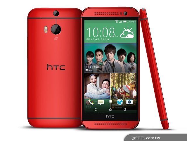 HTC One (M8)熱戀紅 絢麗登場