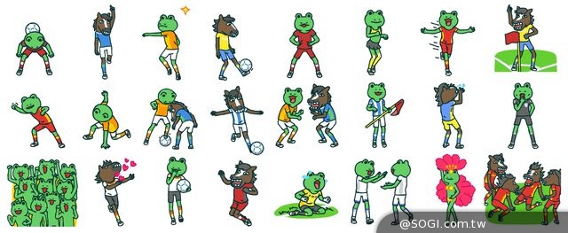 WeChat週二貼圖日 足球世界盃限定免費貼圖