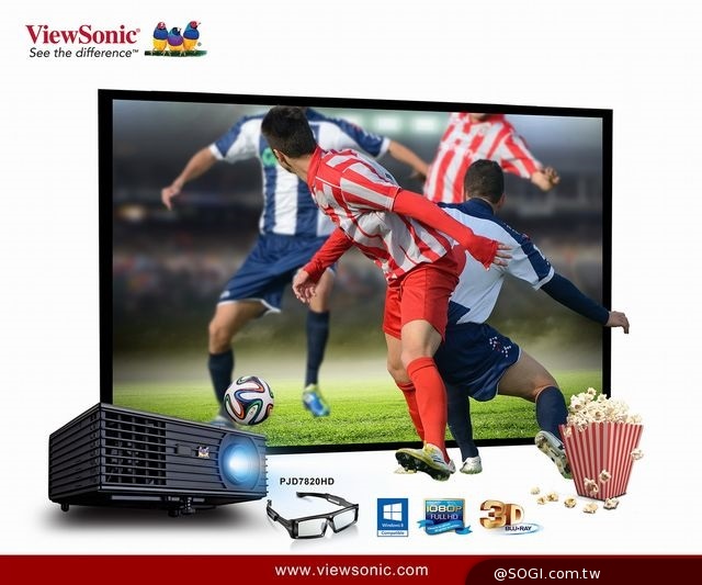 瘋世足再加碼 ViewSonic高畫質投影機 全面優惠 最低二萬元有找