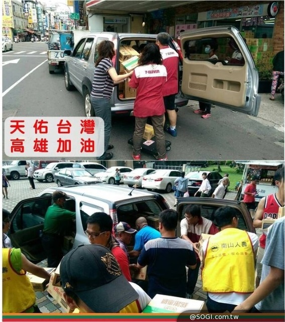 7-ELEVEN配送物資至高雄中正高工 動員門市夥伴一同協助 7-ELEVEN配送物資至高雄中正高工 動員門市夥伴一同協助