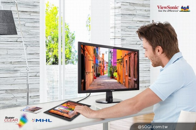 ViewSonic Full HD高畫質 MHL多媒體液晶系列 大視界色彩無限