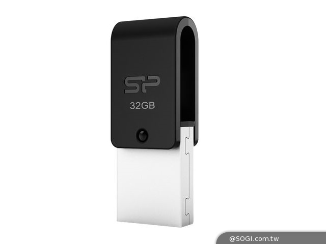 SP廣穎創新360度帽蓋旋轉 OTG隨身碟Mobile X21