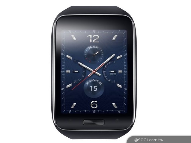 三星Gear S完美彎曲鏡面設計 結合可獨立通話3G連線能力