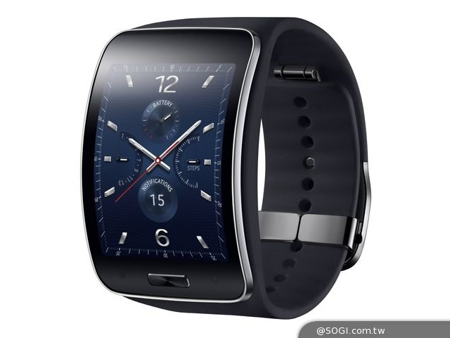 三星Gear S完美彎曲鏡面設計 結合可獨立通話3G連線能力