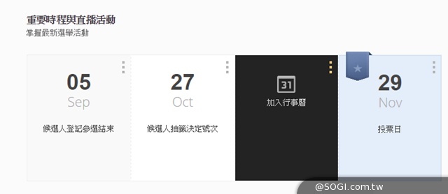 選戰倒數75天！「Google 政治與選舉」網站正式上線