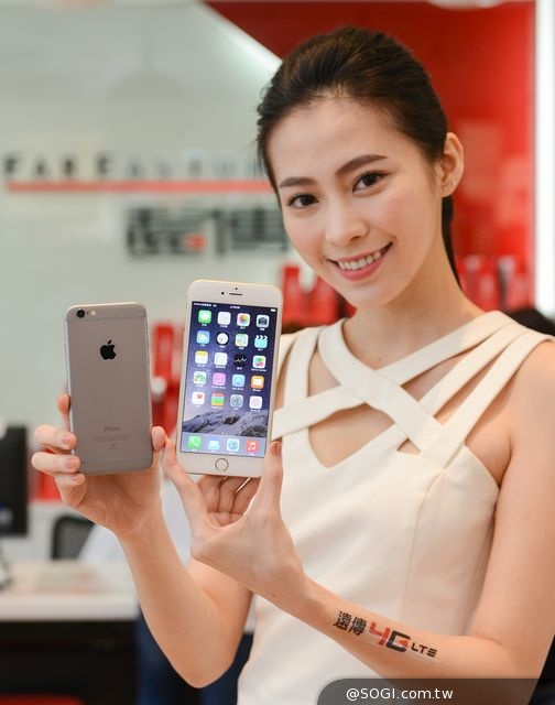 iPhone 6/6 plus開賣日 遠傳門市前晚即出現排隊人潮