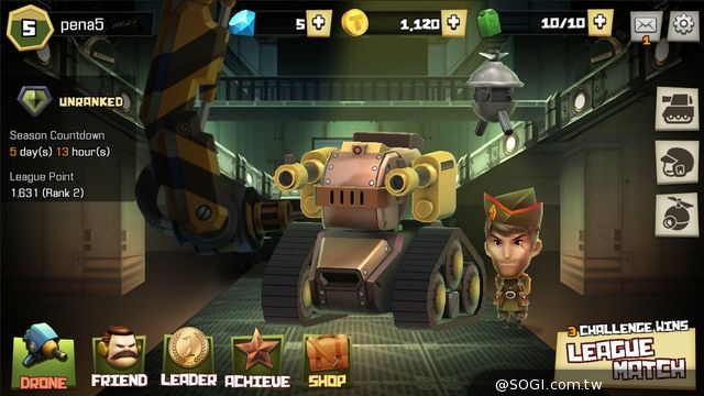 《終極坦克 Top Tank》Android版 即時對陣的坦克動作遊戲