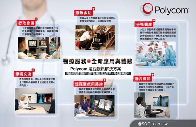 Polycom視訊革新打破距離限制 為遠距醫療帶來突破性發展 Polycom視訊革新打破距離限制 為遠距醫療帶來突破性發展