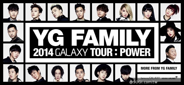 三星GALAXY系列粉絲獨享 韓流娛樂大廠YG FAMILY星魅力