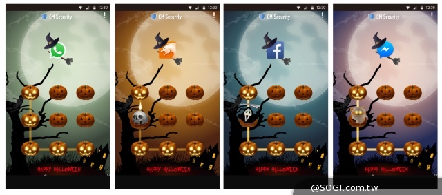 手機也搞怪! CM Security推AppLock萬聖節主題背景 手機也搞怪! CM Security推AppLock萬聖節主題背景