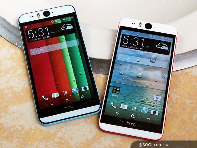 就是EYE美!HTC Desire EYE珊瑚白、海湾蓝双色体验 HTC-Desire-EYE-珊瑚白-海湾蓝