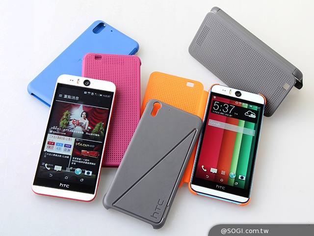 HTC Desire EYE與多彩Dot View保護殼 HTC-Desire-EYE-DotView-保护套