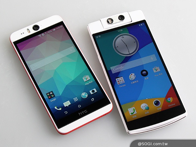 HTC Desire EYE、OPPO N3手机界的自拍神器之争 HTC-Desire-EYE-OPPO-N3-自拍神器-真机照