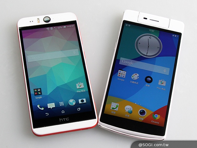 HTC Desire EYE、OPPO N3手机界的自拍神器之争 HTC-Desire-EYE-OPPO-N3-自拍神器-真机照