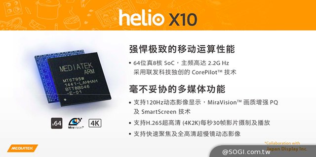 與iPhone6、高通810比拚！聯發科高階晶片Helio